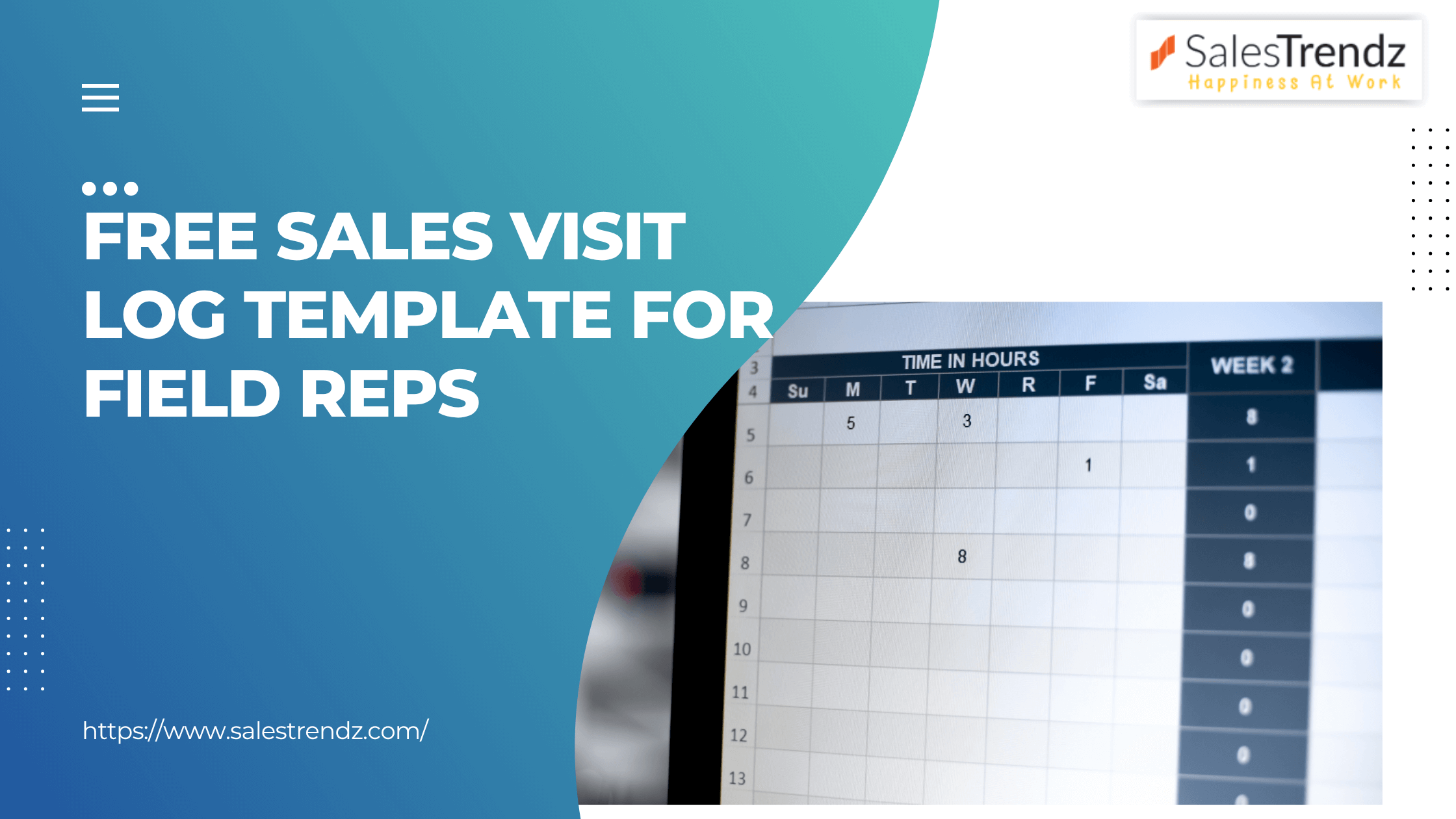Free Sales Visit Log Template for Field Reps
